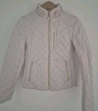 Jaqueta Zara acolchoada com zíper tamanho médio feminina ajustada estilo motociclista Parka comprar usado  Enviando para Brazil