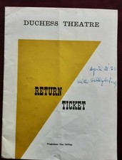 Return ticket 1965 for sale  SHOREHAM-BY-SEA