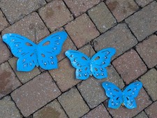 Blue metal butterflies for sale  BEDFORD