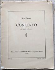 Henri tomasi concerto d'occasion  Marseille IX