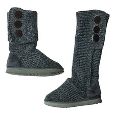 UGG Australia Klasyczne kardydziane dzianiny Wysokie do kolan Szare kozaki Rozmiar UK 4.5 EU 37 F3007K, używany na sprzedaż  PL