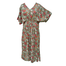 Usado, Vestido maxi longo rayon pedra verde batido noite Reino Unido plus size 10-32 comprar usado  Enviando para Brazil