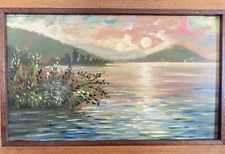 Quadro incorniciato dipinto usato  Villachiara