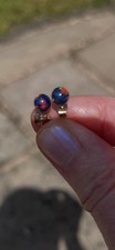 Black opal earrings for sale  STOURPORT-ON-SEVERN
