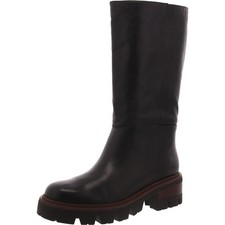 Botas Arezzo Feminina Bota Couro Preto Joelho Alto Sapatos 5 Médio (B,M) BHFO 0283, usado comprar usado  Enviando para Brazil
