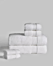 CONJUNTO DE 6 TOALHAS DE BANHO BRANCO CLÁSSICO TURCO MARMELO NOVO SEM ETIQUETAS comprar usado  Enviando para Brazil