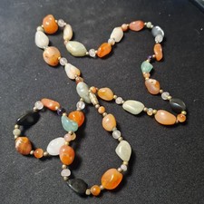 Edelsteinkette 76cm lang gebraucht kaufen  Netphen