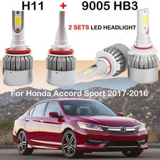 Kit de faróis de LED feixe lâmpadas Cree H11 9005 HB3 para Honda Accord Sport 2017-2016 comprar usado  Enviando para Brazil