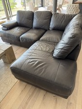 Leather corner sofa for sale  CARLISLE