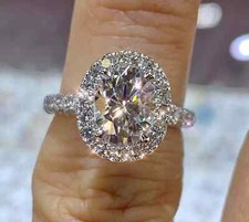 Moissanite 4ct oval for sale  Anaheim
