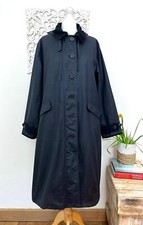 Jaqueta de cera BARBOUR Navy Alice Reino Unido 10 UE 36 EUA 6 média rede A cinto + capuz comprar usado  Enviando para Brazil