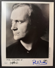 FOTO PROMOCIONAL ASSINADA POR PHIL COLLINS AUTOGRAFADA GÊNESIS 8X10 DISCOS VIRGENS JSA CERTIFICADO DE AUTENTICIDADE comprar usado  Enviando para Brazil