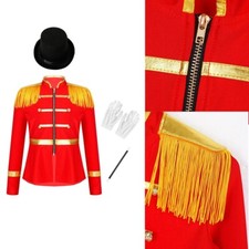 Fantasia infantil feminina manga longa circo Ringmaster festival roupas carnaval comprar usado  Enviando para Brazil