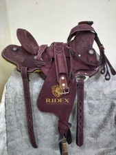 Silla de montar de cuero Rough Out Wade 8,5" Tree Gullet Western Horse Tack con juego. segunda mano  Embacar hacia Mexico