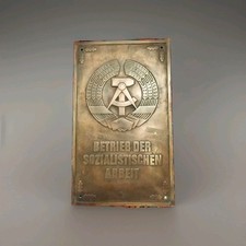Ddr bronzeschild betrieb gebraucht kaufen  Berlin