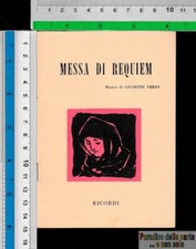 Messa requiem libretto usato  Castelvetro di Modena