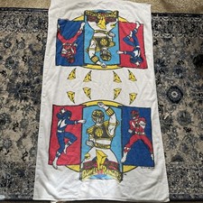 Toalha de banho vintage 1993 Mighty Morphin Power Rangers praia piscina feita nos EUA comprar usado  Enviando para Brazil