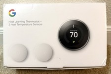 Google Nest Learning Termostato 3ª Generación Acero Inoxidable con 2 Sensores BH1252-US segunda mano  Embacar hacia Mexico