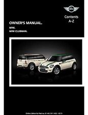 Mini clubman owners for sale  LONDON