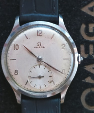 Używany, 1945 Omega kal.28, 17 klejnotów, oryginalna postarzana tarcza w stalowej obudowie St. na sprzedaż  PL