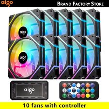 Ventilador Aigo AM12 RGB Ventoinha PC Controladora 120mm kit ventilador gabinete computador 6 pinos comprar usado  Enviando para Brazil