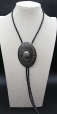 Gravata Navajo Grande Prata Esterlina Sunface Bolo ASSINADA Darin Bill VINTAGE comprar usado  Enviando para Brazil
