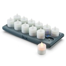 Hollowic-HFRPCT- Velas sin llama Iluminación Platino Bandeja de carga - $100 Minorista segunda mano  Embacar hacia Mexico