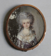 Miniature portrait femme d'occasion  Briare