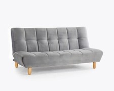 Seater grey velvet for sale  HARROW
