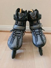 Patins em linha OXELO Fit 5 ABEC 5 preto cinza amarelo 80mm roda máxima masculina tamanho 11 comprar usado  Enviando para Brazil