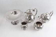 set vintage silver tea for sale set vintage silver tea for sale LEEDS