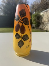 Vase verre décor d'occasion  Rouen-