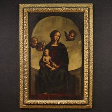 Madonna bambino dipinto usato  Italia