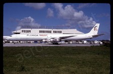 Florida West Douglas DC-8-61F N161DB Aug 97 Kodachrome Slide/Dia B12, usado comprar usado  Enviando para Brazil