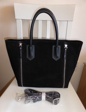 Black leather suede for sale  BIDEFORD