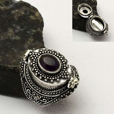 Anel de veneno étnico de pedra preciosa ametista presente joia para irmã EUA tamanho-8,25 AR 49489 comprar usado  Enviando para Brazil