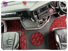 CONJUNTO DE TAPETES DE ASSOALHO SÉRIE SCANIA TAPETES DE PAINEL LISOS COM PELÚCIA DINAMARQUESA VERMELHA, usado comprar usado  Enviando para Brazil