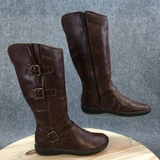 Botas BOC para mujer 9,5 M hasta la rodilla Z06306 marrón imitación cuero cremallera segunda mano  Embacar hacia Mexico