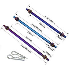 Conjunto de eixos dianteiros de titânio para motocicleta M10 M12 M14 240/260/280/300/330mm comprar usado  Enviando para Brazil