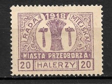Pologne Poland Polen 1918 Pote locale de PRZEDBORZ, usado comprar usado  Enviando para Brazil