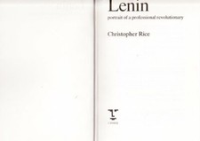 Lenin. Portrait of a Professional Revolution... by Rice, Christopher J. Hardback comprar usado  Enviando para Brazil