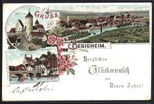 Lithographie besigheim panoram gebraucht kaufen  Berlin