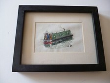 Narrowboat embroidered cross for sale  STOURBRIDGE