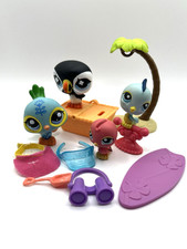 Lote de 4 pássaros Littlest Pet Shop LPS #1069 654 190 131 prancha de surf palmeira comprar usado  Enviando para Brazil