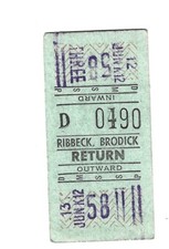 Bus ticket ribbeck for sale  SOUTHAMPTON
