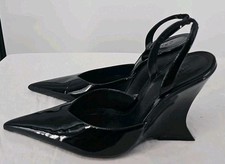 Sapato anabela Schutz Siena Pump feminino 7.5 preto tamanho , usado comprar usado  Enviando para Brazil