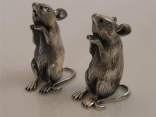 Usado, RATOS SHAKERS DE SAL E PIMENTA PRATA ESTERLINA 925 comprar usado  Enviando para Brazil