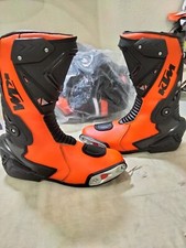 Botas de equitação masculinas de couro para motocicleta de corrida KTM sapatos longos CE comprar usado  Enviando para Brazil