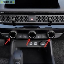 Usado, Para console Honda Civic 2022 2023 botão de ajuste de ar condicionado tampa acabamento preto comprar usado  Enviando para Brazil