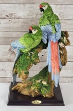 Estatueta De Capoli Collection Lover Papagaios em Árvore Par de Grandes Araras Verdes  comprar usado  Enviando para Brazil